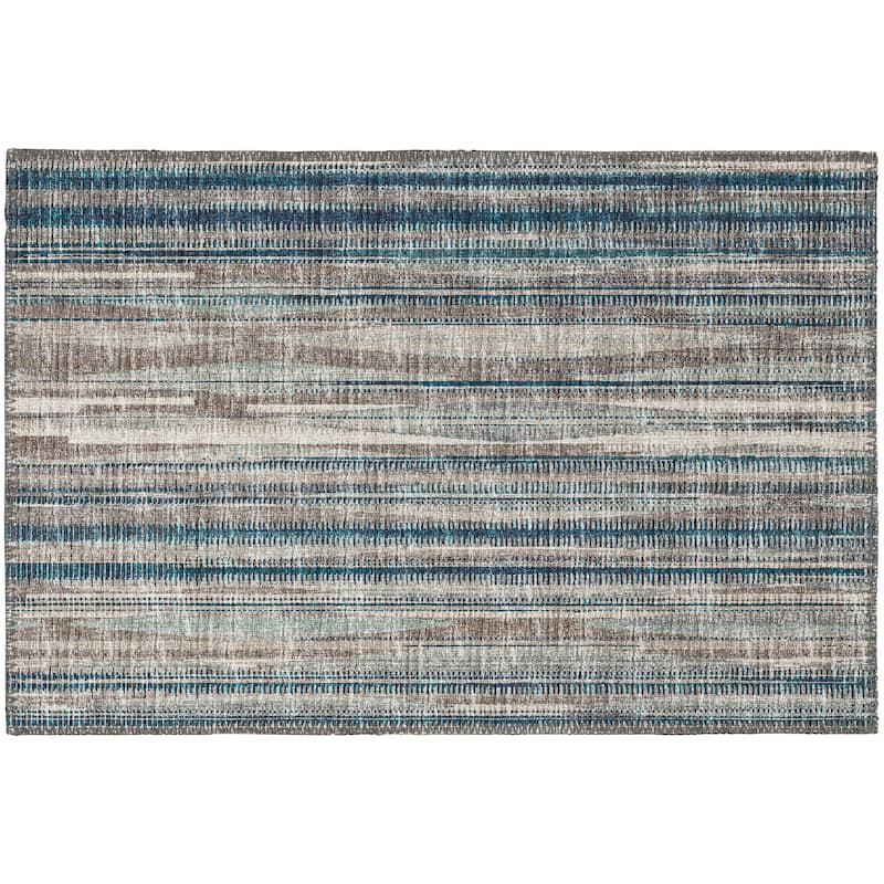 Indoor/Outdoor Waverly Modern Stripes Washable Rug