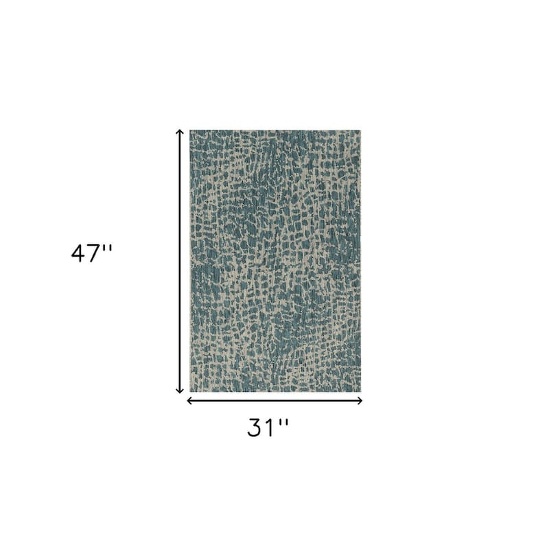 Alfiso Modern Art-Inspired Weather Resistant Modern Chic Outdoor Rug
