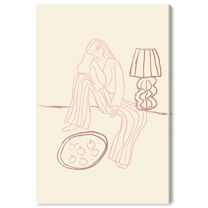 Wynwood Studio Canvas Fashion and Glam Produce II Pink and Light Pink Modern & Contemporary Wall Art Canvas Print