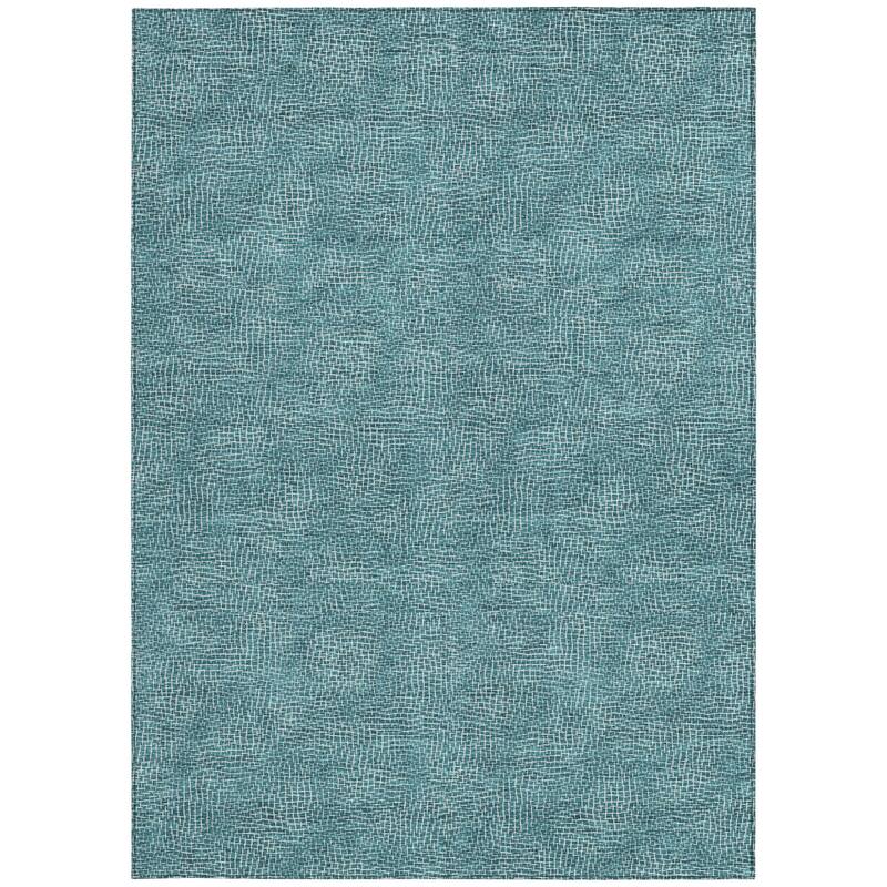 HomeRoots Geometric Transitional Rectangle Outdoor Rug