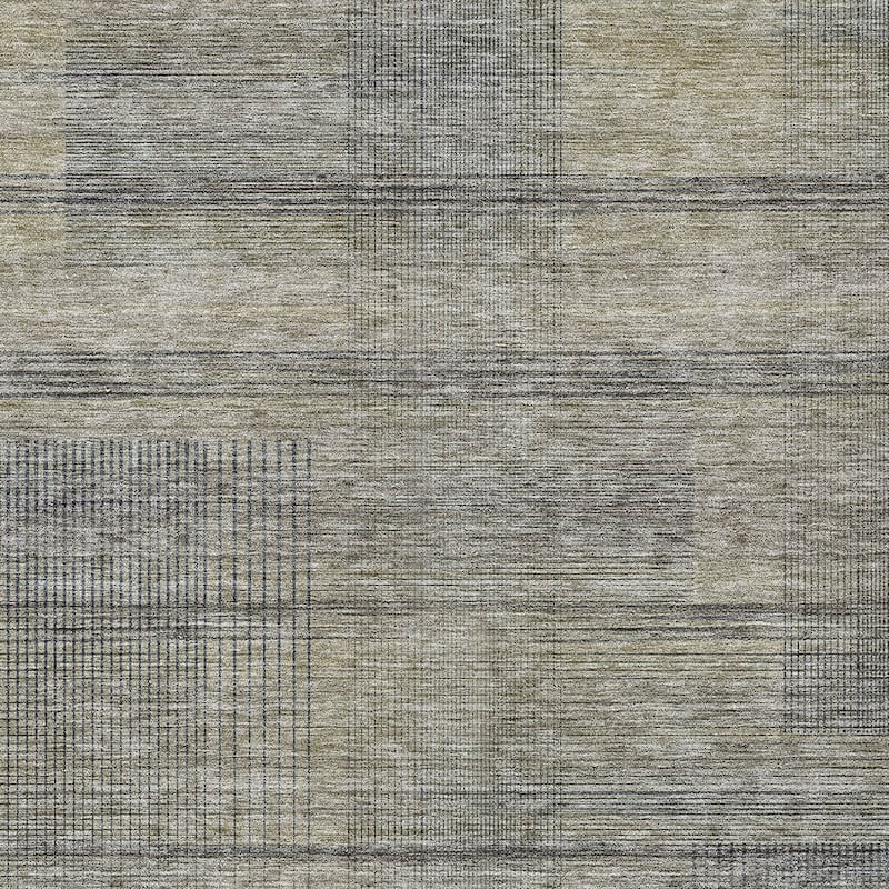 HomeRoots Striped Transitional Rectangle Outdoor Rug