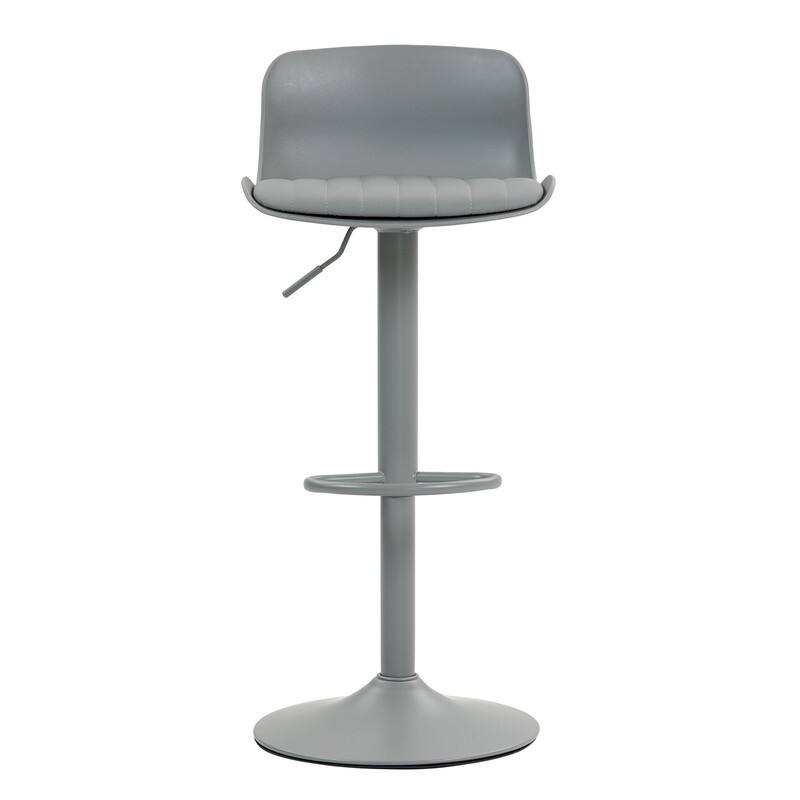 Adjustable Swivel Bar Stools Set of 2 - Modern Counter Height Kitchen Island Chairs with Back Support