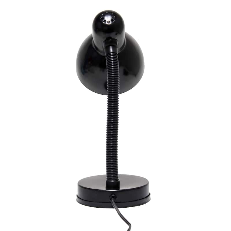 14.25" Metal Desk Task Lamp and Bowl Shade with Gooseneck