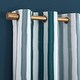 preview thumbnail 3 of 15, Sun Zero Pippa Stripes 100% Blackout Grommet Curtain Panel, Single Panel