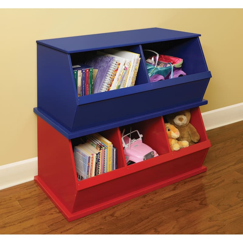 Badger Basket Two Bin Stackable Storage Cubby