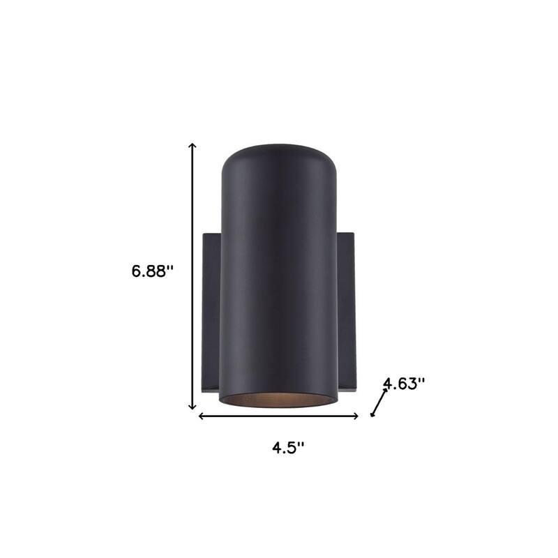 Plastic Flush Mount Wall Sconce with LED Dimmable - 4.63” x 4.5” x 6.88” (D x W x H)
