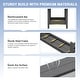 preview thumbnail 46 of 94, 6-Piece HDPE Outdoor Dining Table Sets with Umbrella Hole - 1-Table 4-Chairs-1-Bench
