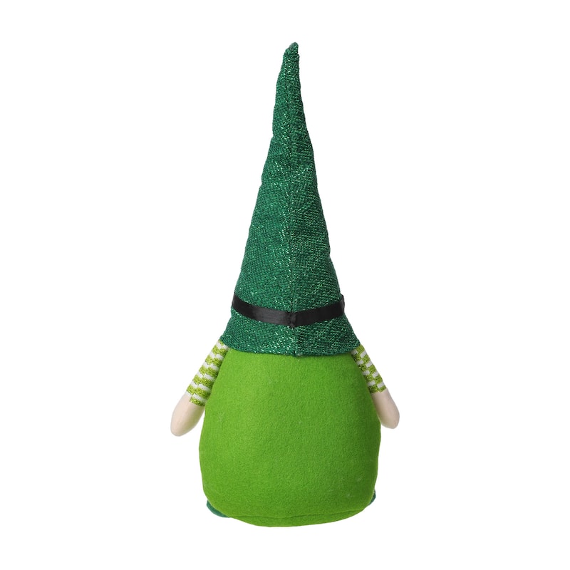 Glitzhome Christmas Hanukkah Fabric Gnome Shelf Sitter Holiday Decor