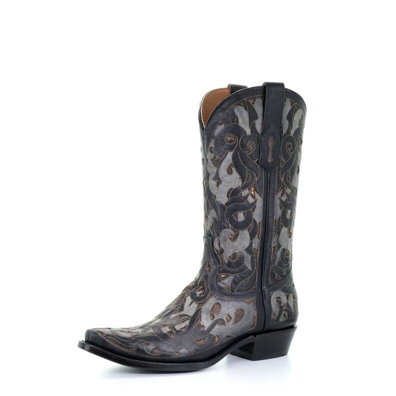 corral boots black square toe