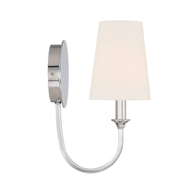 Payton 1 Light Polished Chrome Wall Mount - 5.50'' W x 11.81'' H