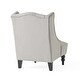 preview thumbnail 16 of 16, Wingback Upholstered Chair - Contemporary Sophistication with Functional Design