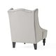 preview thumbnail 16 of 16, Wingback Upholstered Chair - Contemporary Style with Practical Functionality