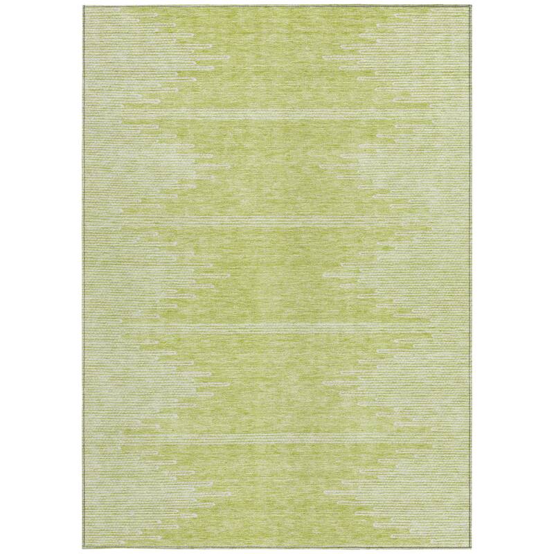 HomeRoots Abstract Transitional Rectangle Outdoor Rug