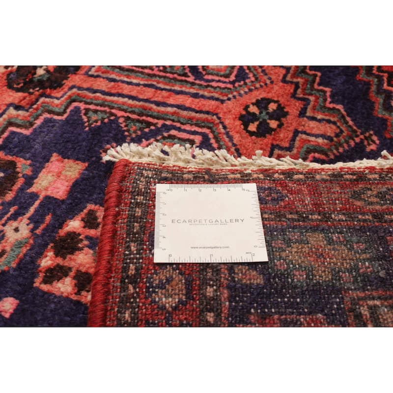 ECARPETGALLERY Hand-knotted Andelz Red Wool Rug - 3'6 x 10'1