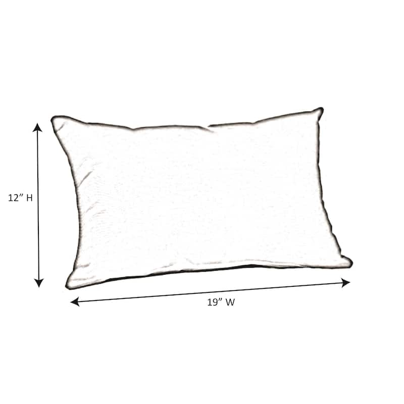 Sunbrella 20x13 Striped Outdoor Lumbar Throw Pillow