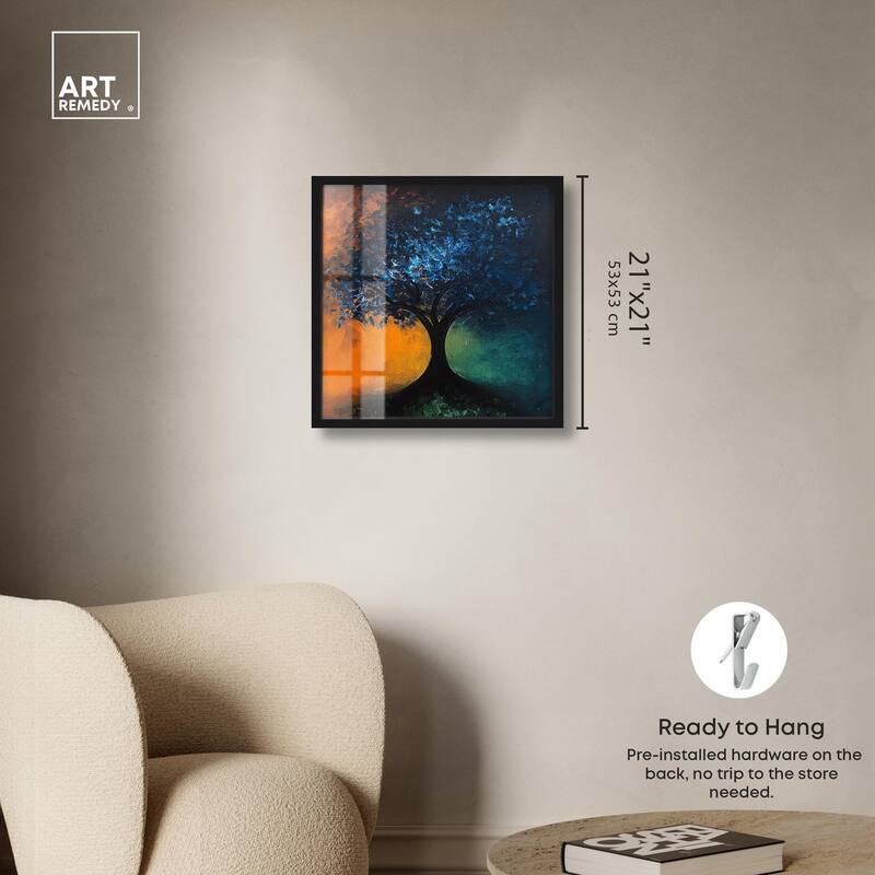 Tree of Opposites II Shadowbox by Art Remedy