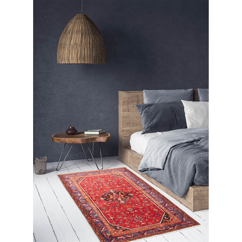 ECARPETGALLERY Hand-knotted Anadol Red Wool Rug - 4'10 x 7'0