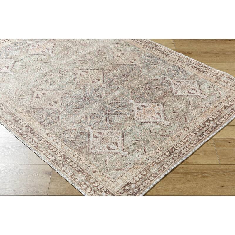 Livabliss Amelie Washable Traditional Area Rug