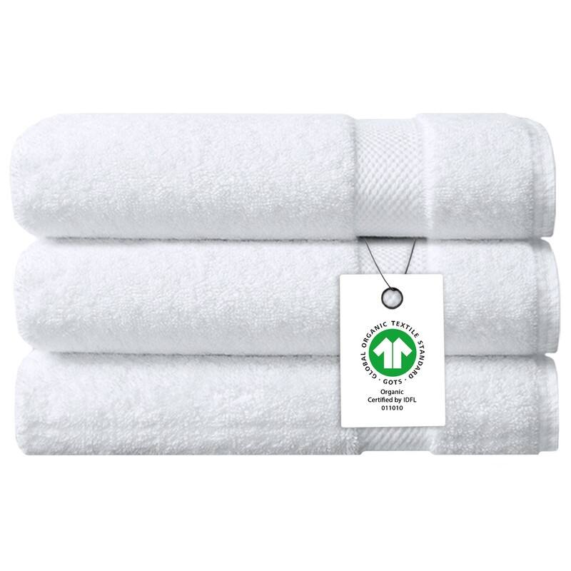 Delara Organic Cotton Feather Touch Quick Dry 650 GSM Bath Sheet, 36"X70"