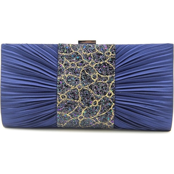 Lulu Townsend 5973094 Women Satin Blue Clutch