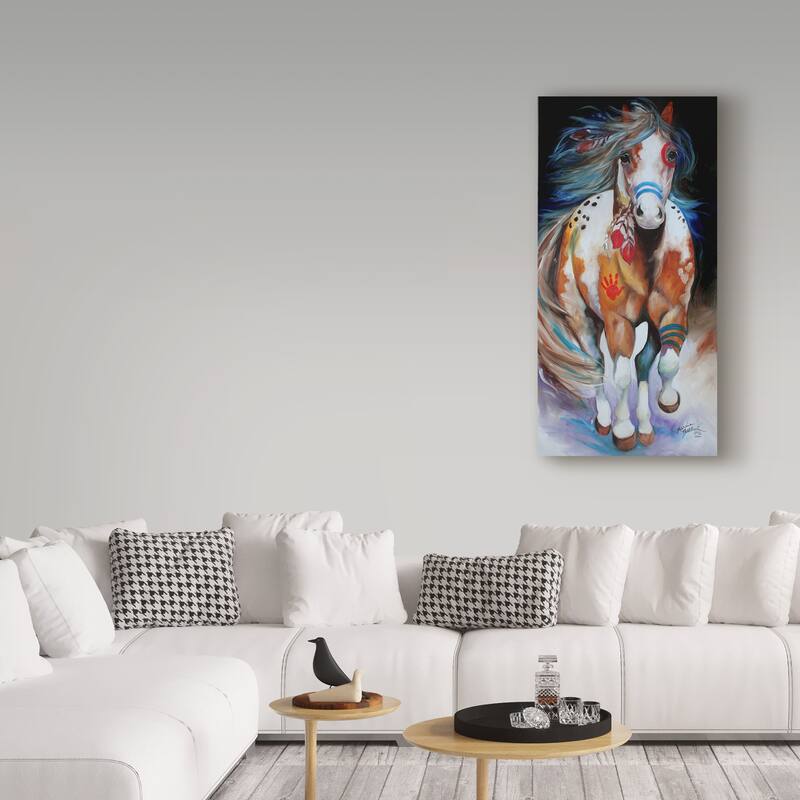 Marcia Baldwin 'Brave The Indian War Horse' Canvas Art