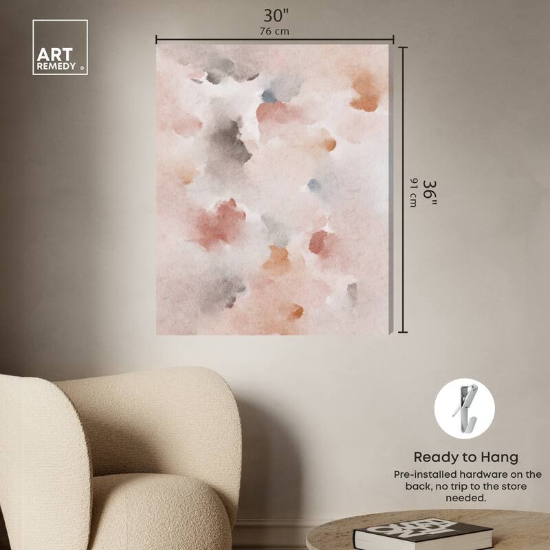 Art Remedy Cocadas Confectionery Gallery Wrapped Watercolor Boho Abstracts