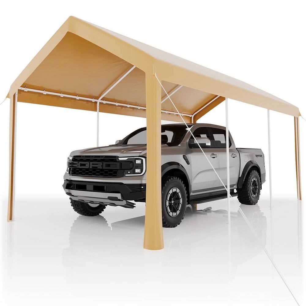10'x20' Extra Large Heavy Duty Carport Portable Garage Shelter for Car, Truck, SUV - 10X20 Ft