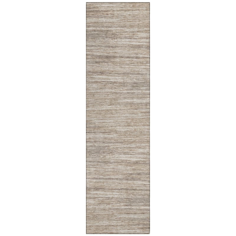 Machine Washable Indoor/ Outdoor Chantille Abstract Stripe Rug