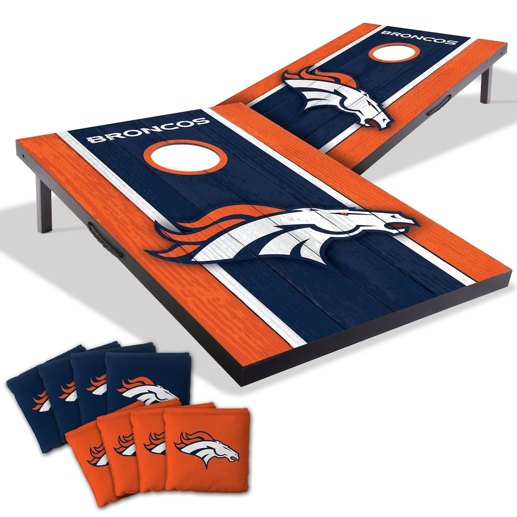 Denver Broncos NFL Compact 2x3 Tailgate Cornhole Board Set