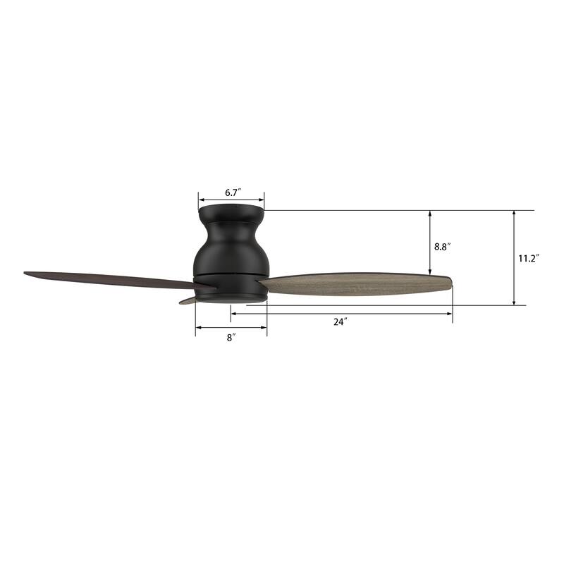 CARRO Quest 48" 3-Blade Indoor Ceiling Fan with Remote