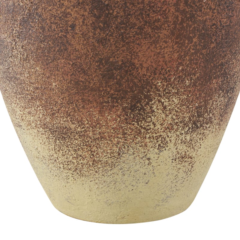 Magnesium Oxide Textured Ombre Antique Amphora Decorative Vase - Copper - Roche River Decor