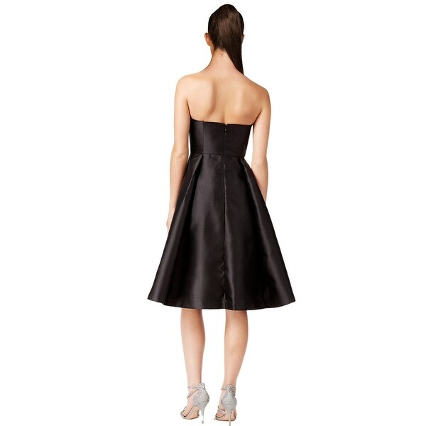 adrianna papell black cocktail dress