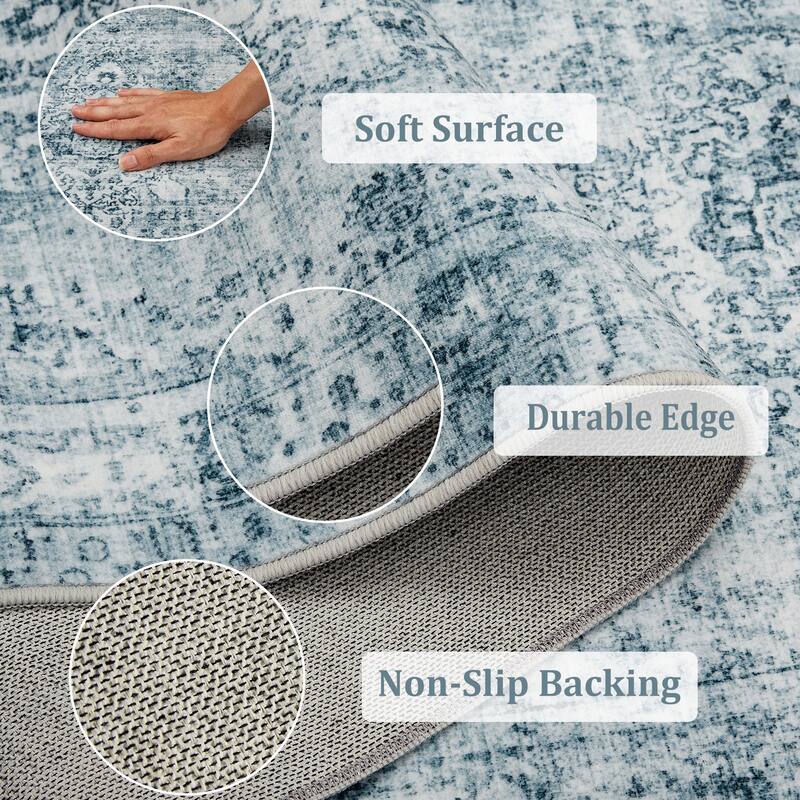 Area Rugs for Living Room Carpets Boho Washable Large Rugs for Bedroom