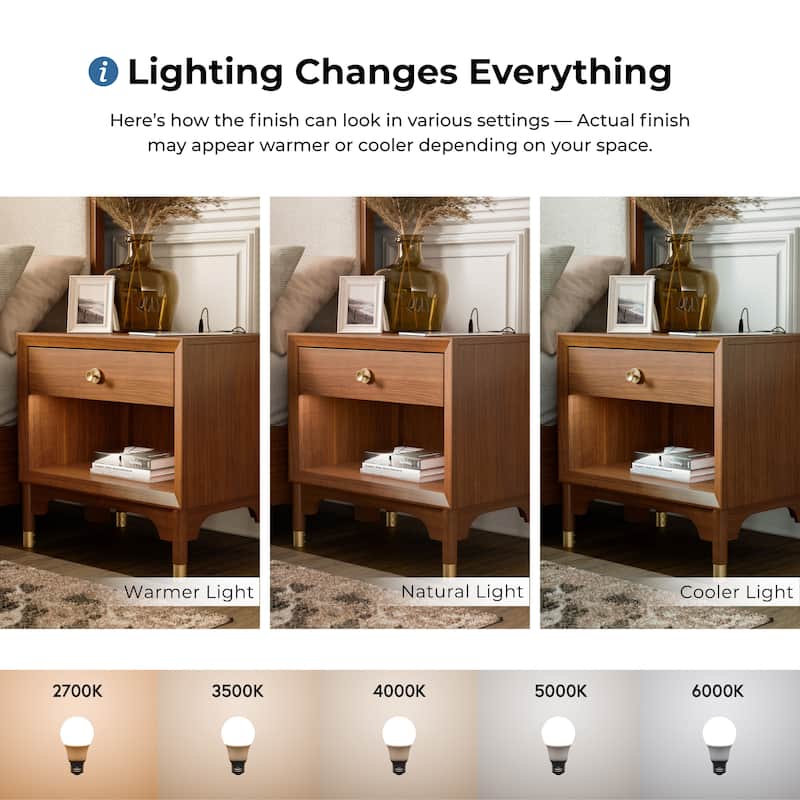 Furniture of America Forma Mid-Century Modern 3-Piece Walnut Solid Wood Platform Bedroom Set