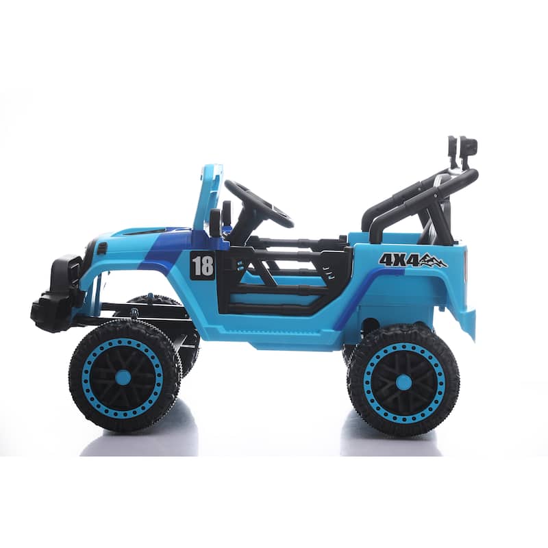 12V Kids Electric Off-Road Car with Remote Control, Ride on Car Battery Powered Electric Car with LED Lights