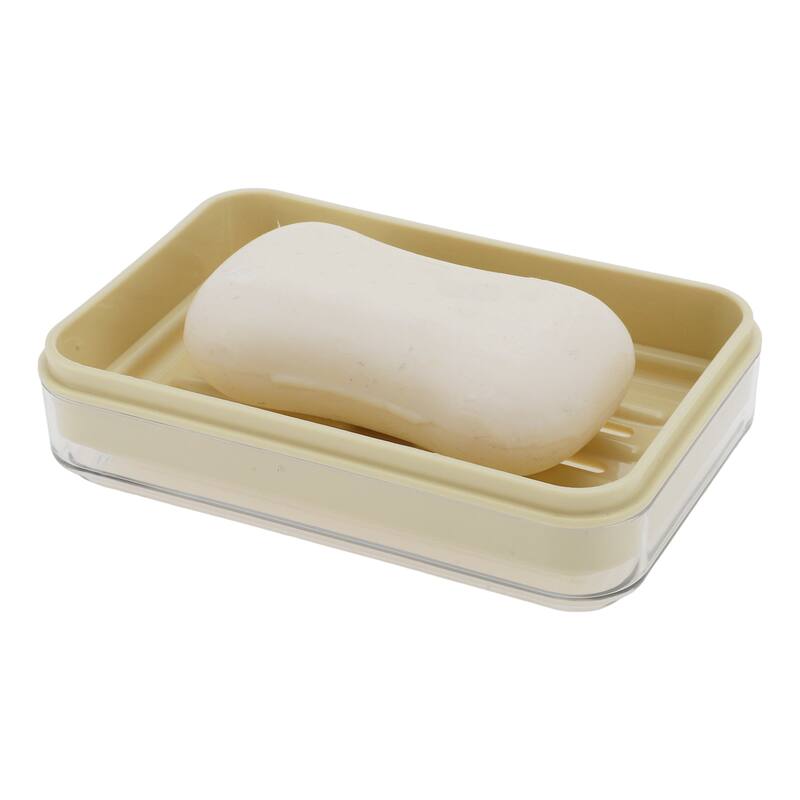 Waterproof with Cover Soap Holder for Bathroom 5.35"x3.54"x2.01" 1 Pc