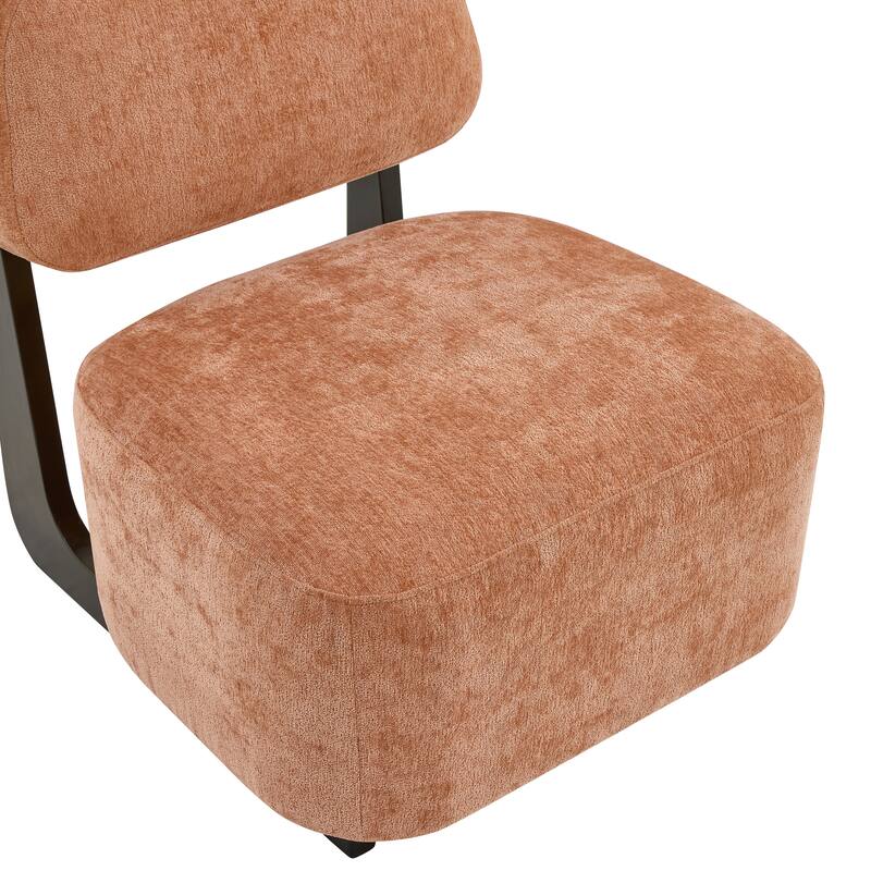 Roundhill Furniture Solara Modern Accent Chair with Solid Wood Frame