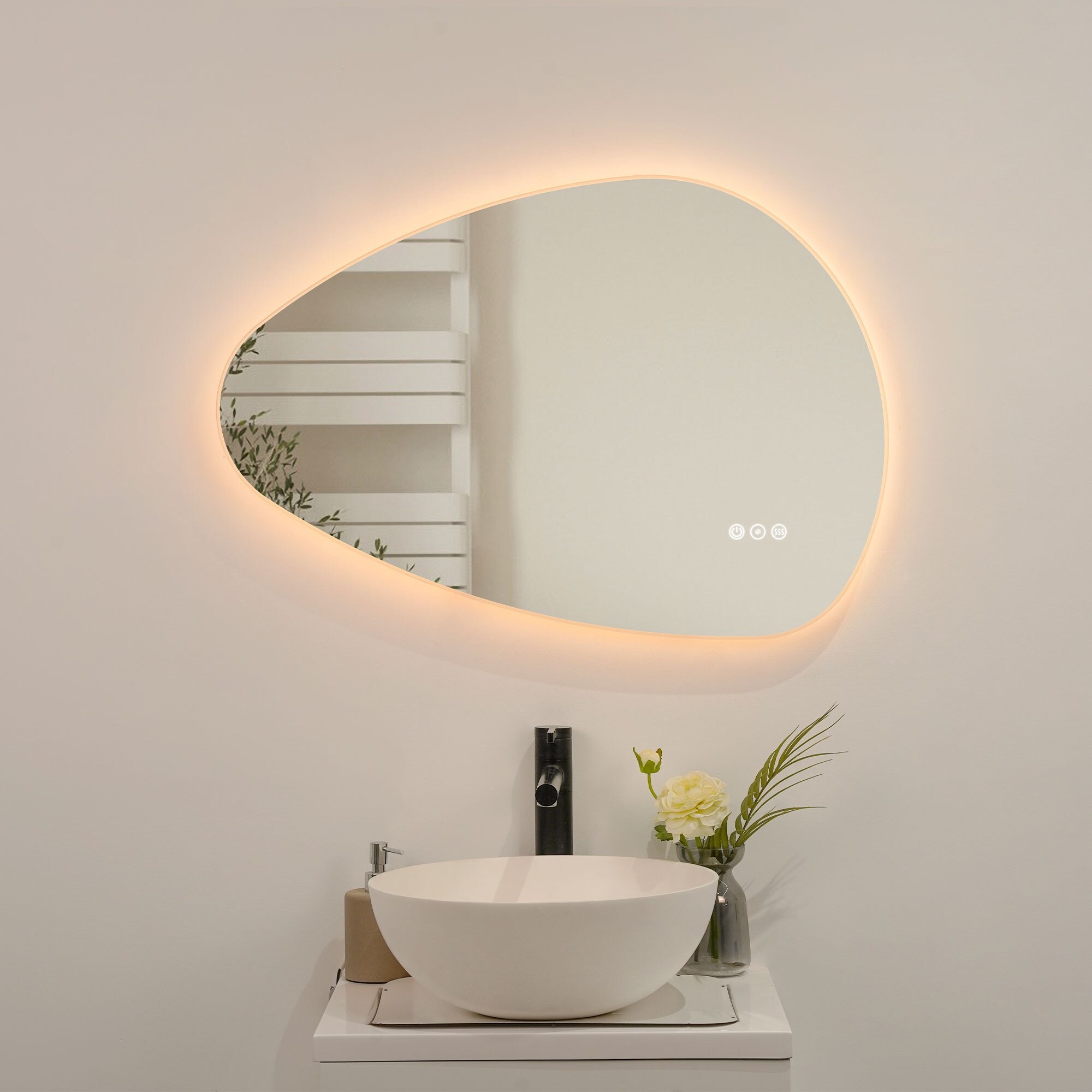 32 inch Frameless Anti Fog Wall Mounted LED Bathroom Vanity Mirror 32 x 22 Bed Bath Beyond 42251096