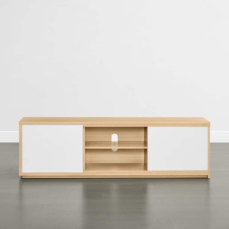 Spruce & Spring 62''-86'' Expandable TV Stand Media Console Entertainment Center