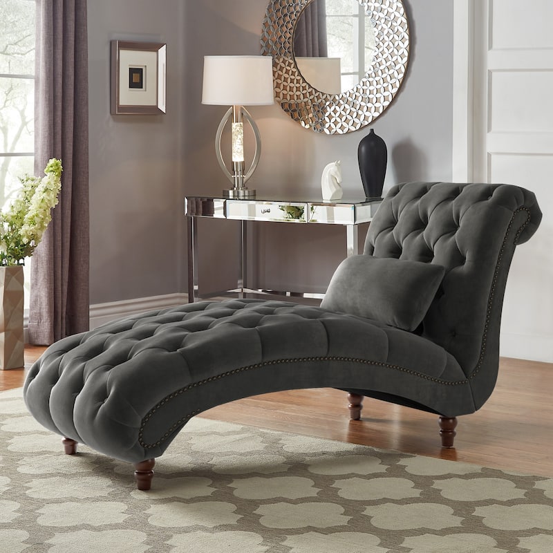 Knightsbridge Tufted Oversized Chaise Lounge by iNSPIRE Q Artisan
