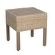 preview thumbnail 2 of 4, Maui Outdoor End Table in Natural Aged Wicker