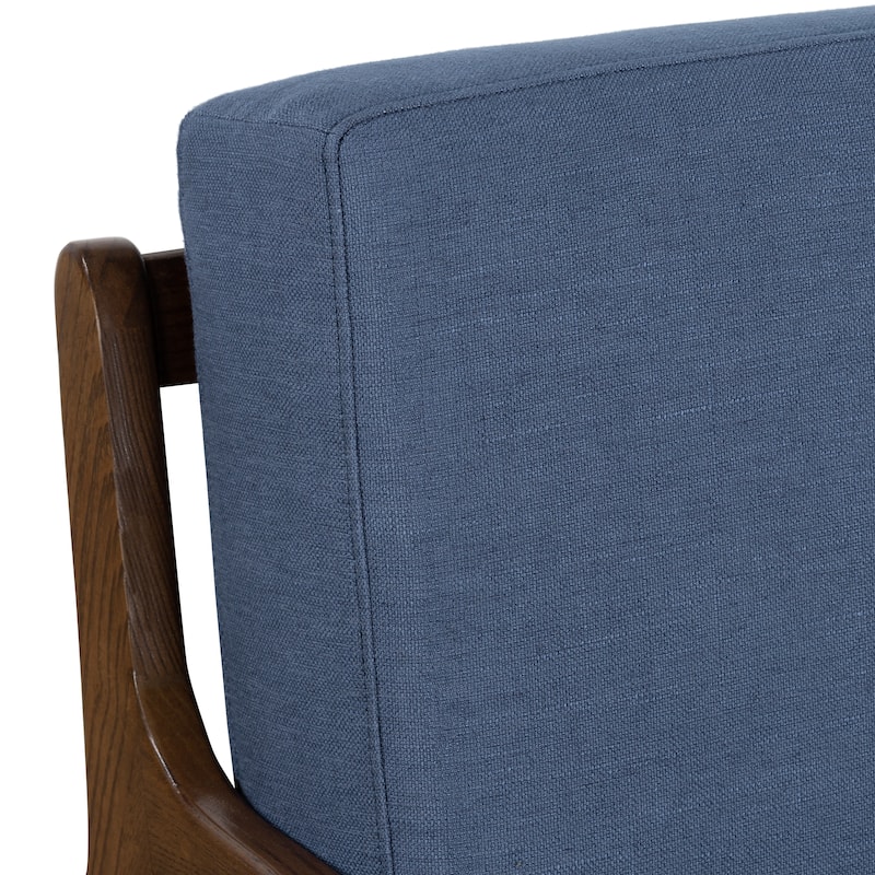 Poly & Bark Verity 25" Fabric Lounge Chair - Solid Wood Frame