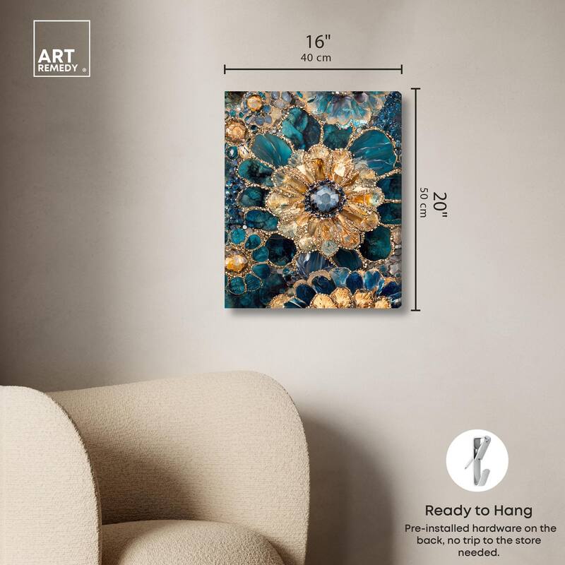 Opulent Geode IV Canvas by Art Remedy, Gallery Wrapped