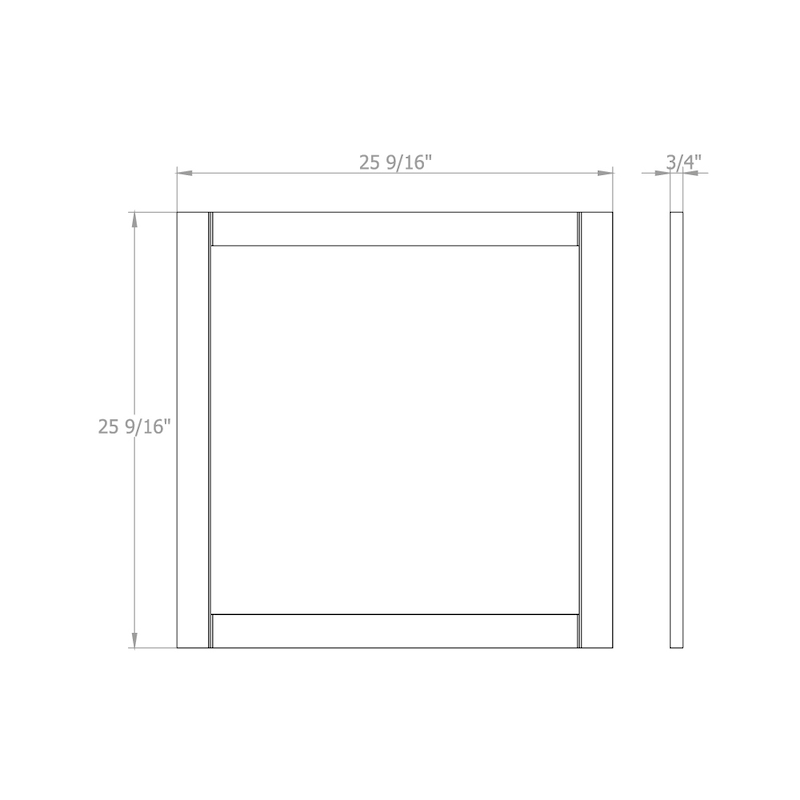 Mirror For Bath Vanity Woodmix Collection - 26"