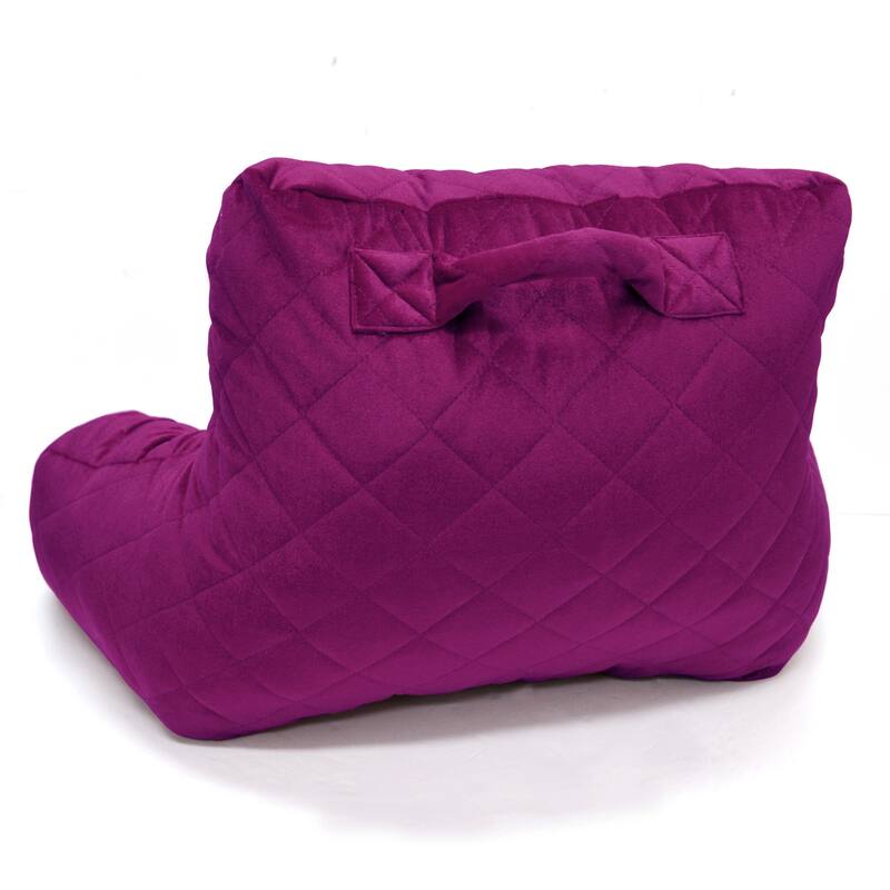 Velvet Do-It-Yourself Bedrest Reading Pillow Cover and Filling