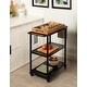 preview thumbnail 3 of 24, Kate and Laurel Giles Metal Bar Cart with Tray - 28x13x30