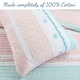 preview thumbnail 2 of 5, Cozy Line Home Fashions Pastel Stripped Star Ruffle Embroidered Floral Light Pink Peach Blue White Cotton Quilt Bedding Set