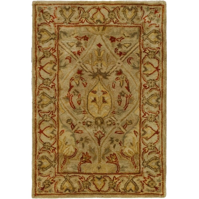 SAFAVIEH Handmade Persian Legend Pietra Traditional Oriental Wool Rug - 2' x 3' - Moss/Beige