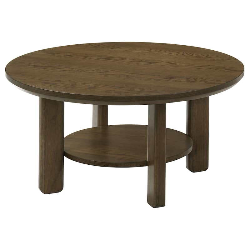 Ottowa 35-inch Round Wood Cocktail Coffee Table