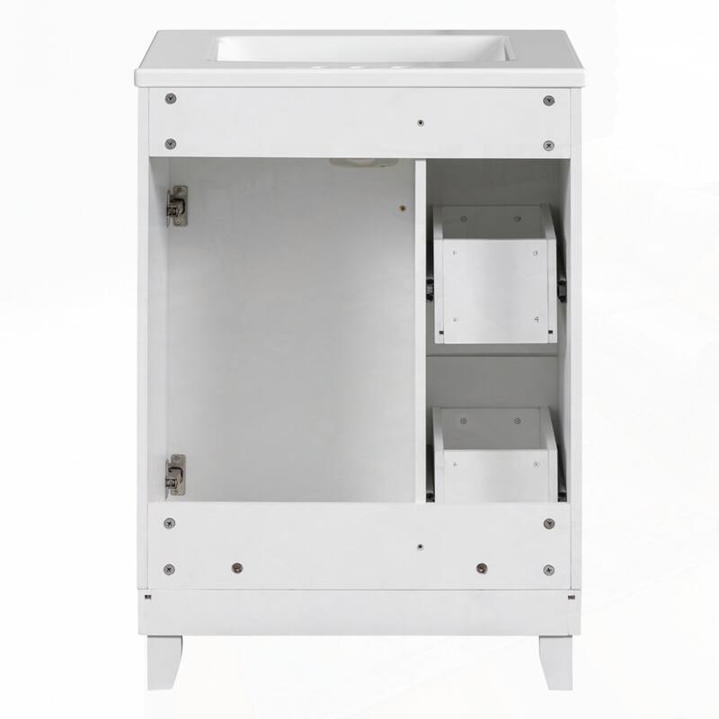 24-Inch Bathroom Vanity Cabinet with Ceramic Sink